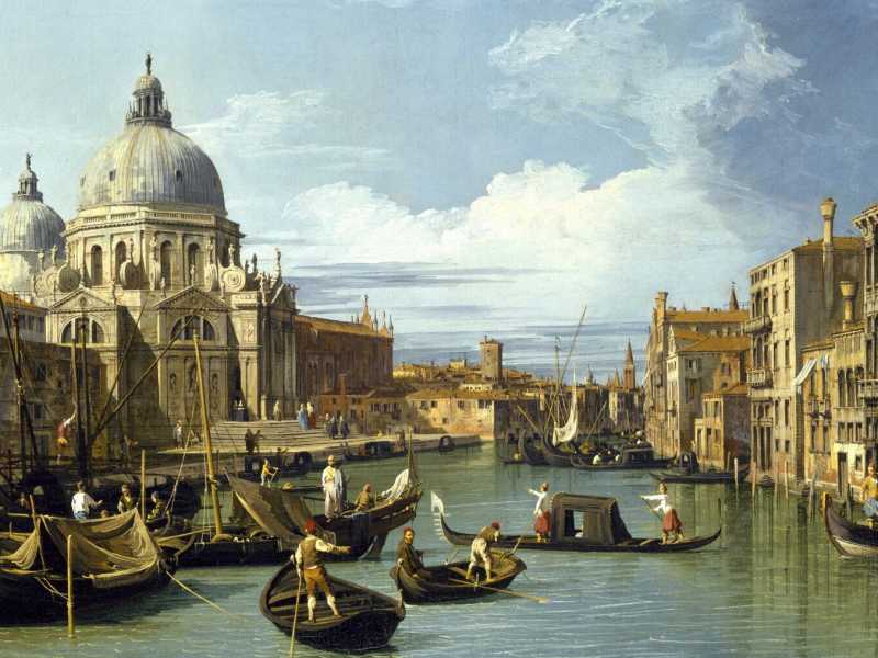 Canaletto, "L'entrata del Canal Grande di Venezia" (Wikimedia)<br /> <br />