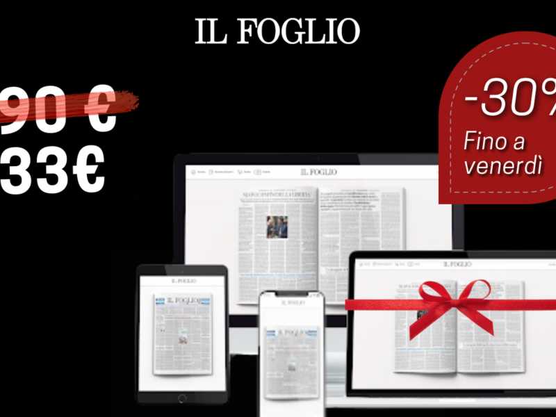 Il Black Friday del Foglio