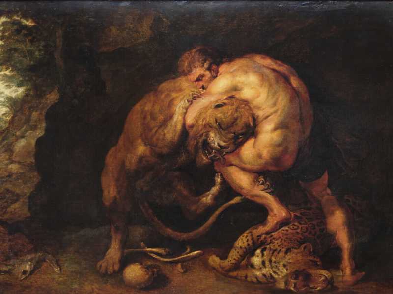 Ercole e il leone di Nemea, Pieter Paul Rubens (1615) - via Wikimedia&nbsp;<br />