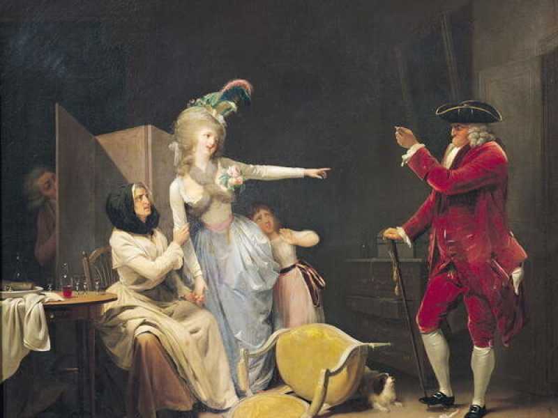 Il vecchio o L'amante geloso, Louis Leopold Boilly (1791)&nbsp;<br />