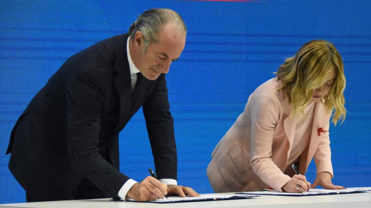 Immagine di Meloni, Zaia e quel patto per il futuro del Veneto