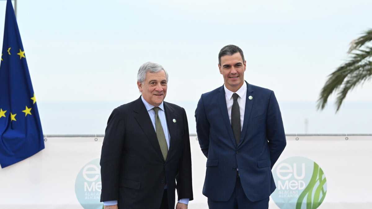 Immagine di Tajani all’assalto di Sanchez. Tra Israele, Ppe ed europee