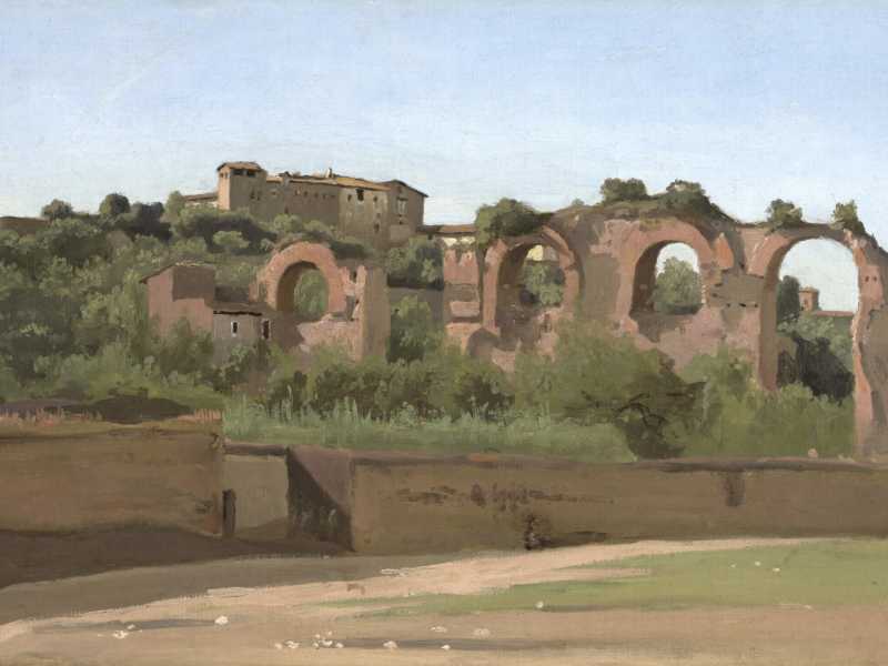 Jean-Baptiste-Camille Corot, "Rovine dell'acquedotto claudio" (Wikipedia)
