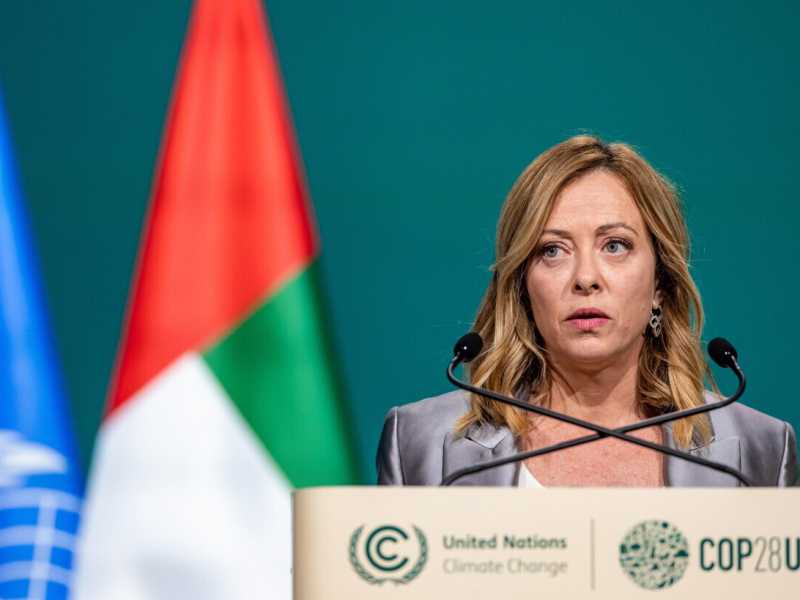 Meloni alla Cop 28: "Serve una transizione ecologica non ideologica"