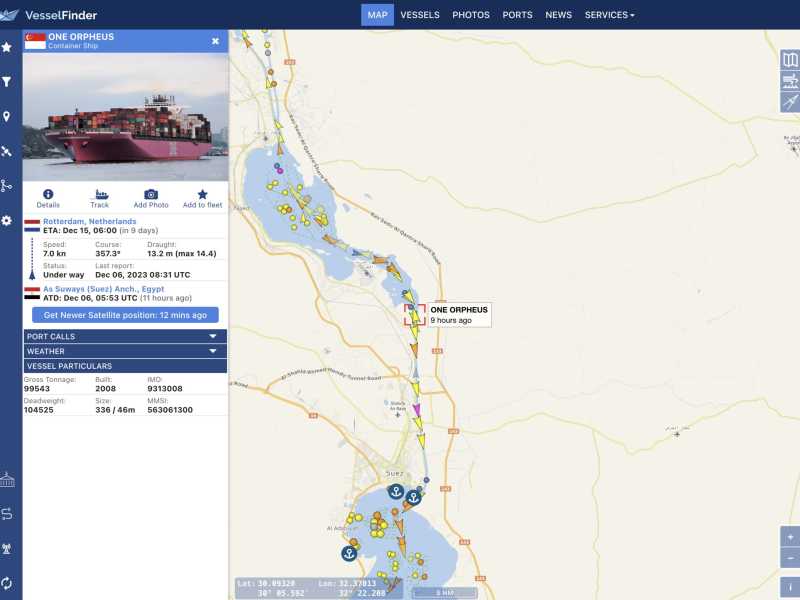 Una nave si è incastrata nel canale di Suez. Ma questa volta il traffico marittimo non è bloccato