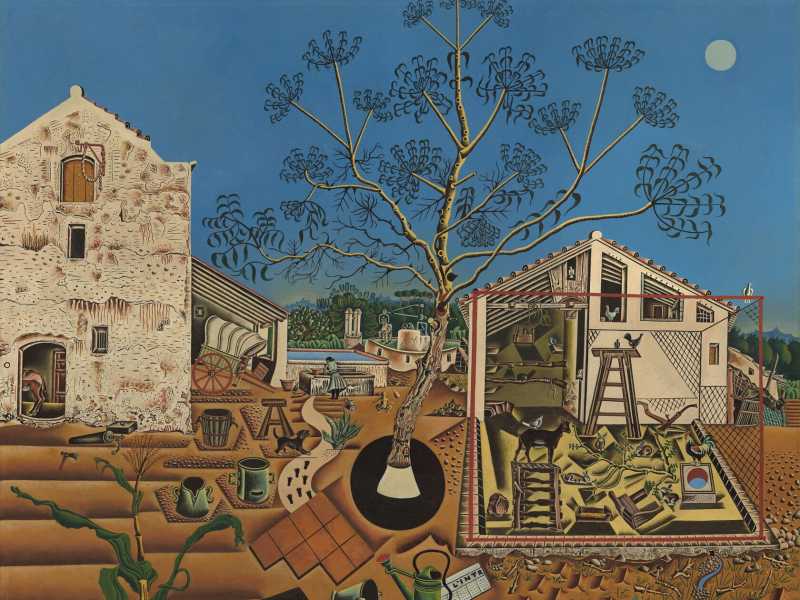 Joan Mir&oacute;, "La fattoria" (Wikipedia)<br />