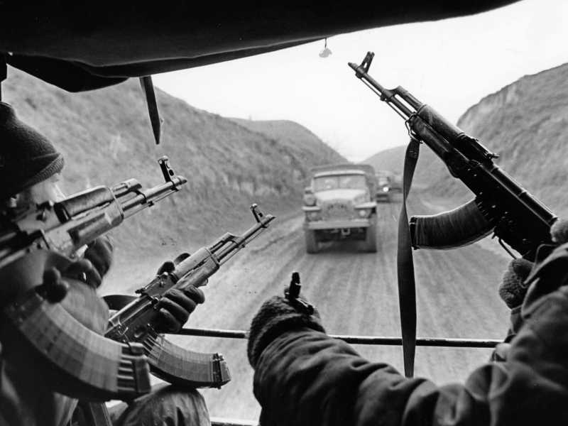 Guerra in cecenia - foto LaPresse