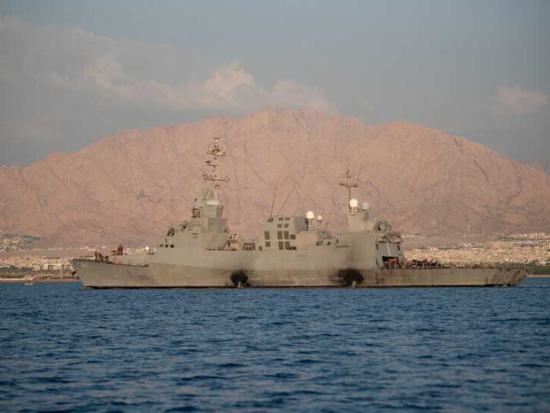 Nave da guerra israeliana (Foto di Israel Defence Forces/Anadolu tramite Getty Images) <br />