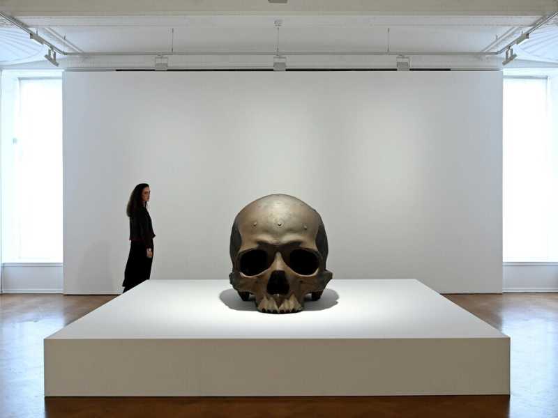 &nbsp;Una mostra di Mueck - Foto Ansa