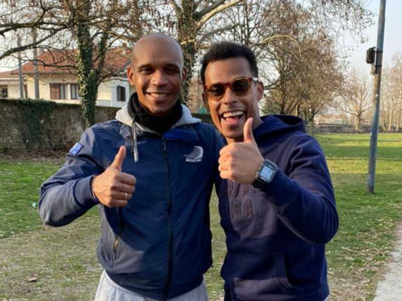 Simon e Halajie Barije, papà gambiano e mamma milanese, avversari in Milan-Monza <br />