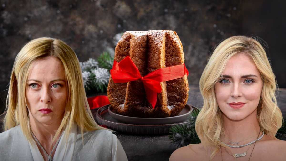 Immagine di Giorgia Meloni, Chiara Ferragni e il pandoro della discordia