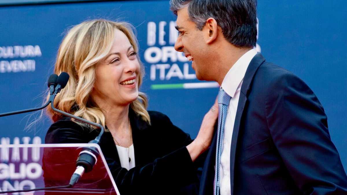 Immagine di Meloni e la parabola discendente di Sunak