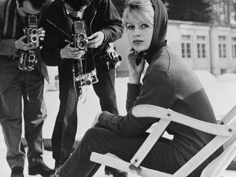 Brigitte Bardot fotografata a Cortina d&rsquo;Ampezzo nel 1956 (Getty)<br />&nbsp;<br />