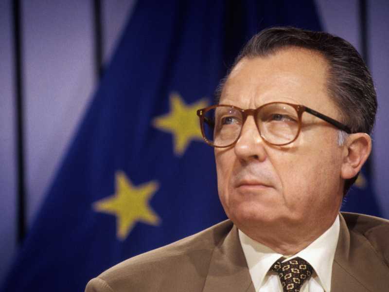 Jacques Delors, giugno 1993 (Jean-Michel TURPIN/Gamma-Rapho via Getty Images) <br />