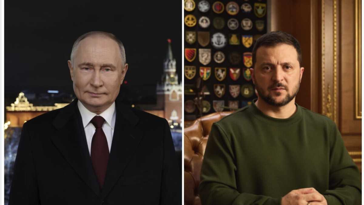 Immagine di I discorsi di Capodanno di Putin e Zelensky