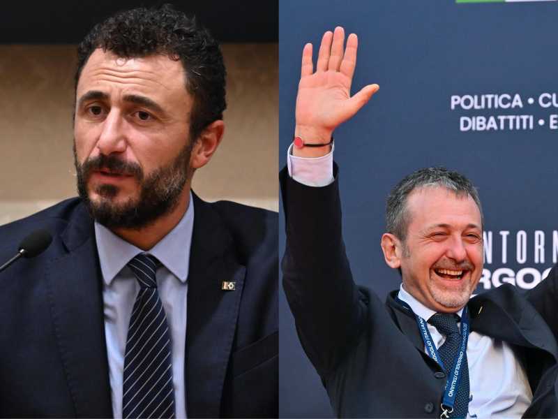  Emanuele Pozzolo (a sinistra) e Andrea Delmastro (a destra) - foto Ansa