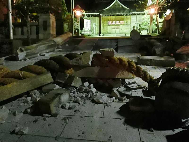 Danni del terremoto in Giappone - foto Ansa