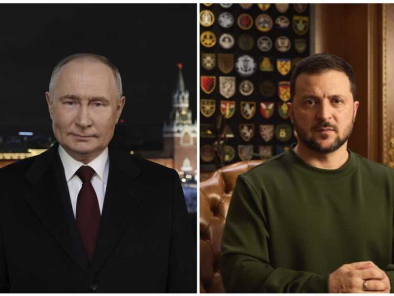 I discorsi di Capodanno di Putin e Zelensky