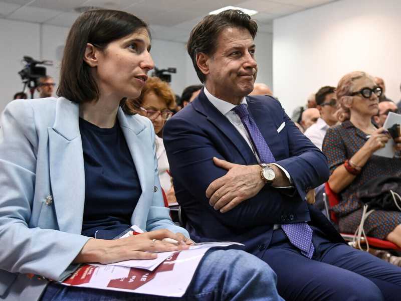 Elly Schlein e Giuseppe Conte (Ansa)