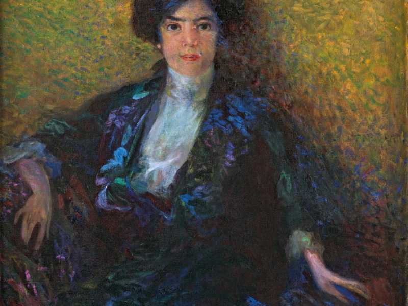 Ritratto di Grazia Deledda, di Plinio Nomellini, 1914 <br />