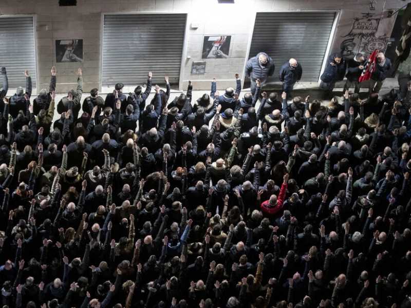  Neofascisti ad Acca Larentia - foto Ansa
