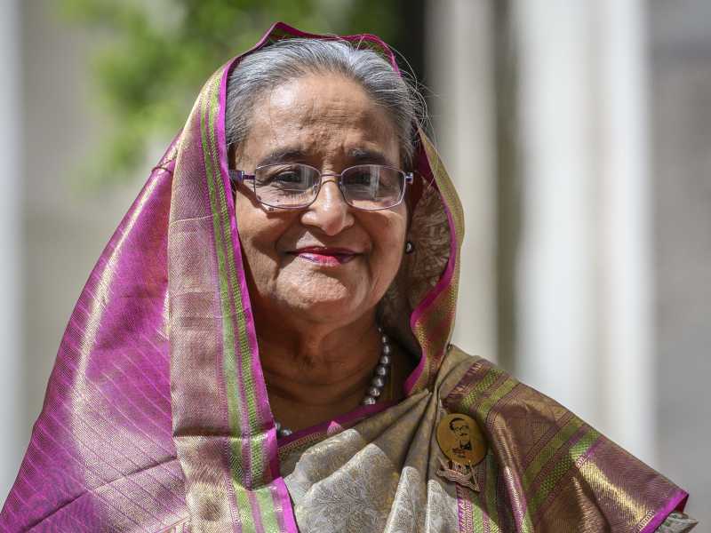 Il primo ministro del Bangladesh Sheikh Hasina a Palazzo Chigi, il 25 luglio 2023 (Foto di Antonio Masiello/Getty Images) <br />