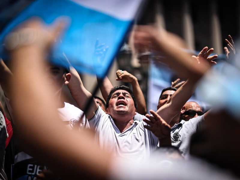 &nbsp;Manifestazionne pro Milei in Argentina - foto Ansa