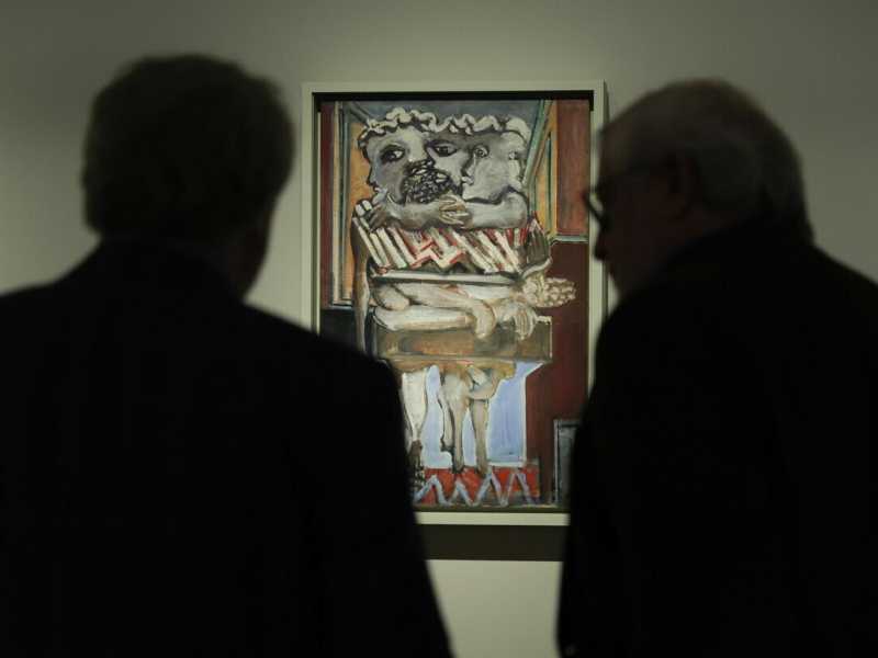  Un'opera di Mark Rothko alla fondazione Luois Vitton di Parigi - foto Ansa