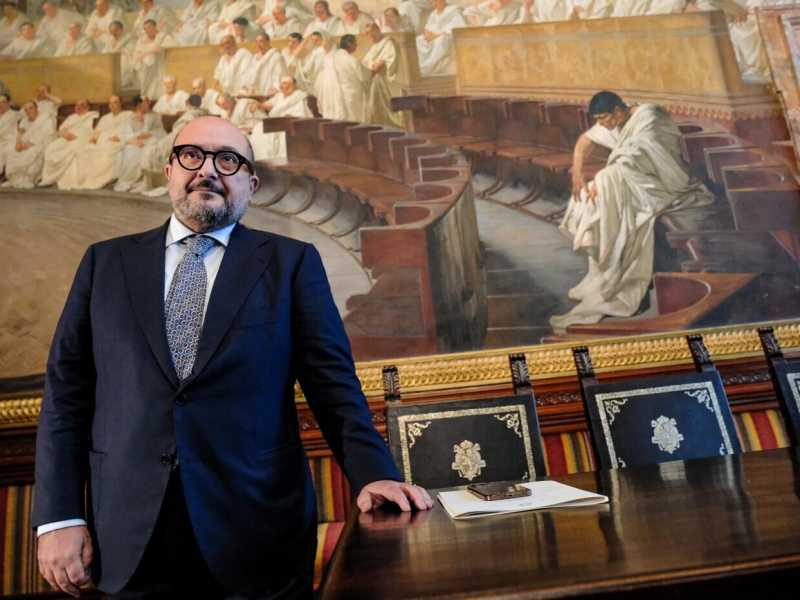 Il ministro Gennaro Sangiuliano (foto LaPresse)