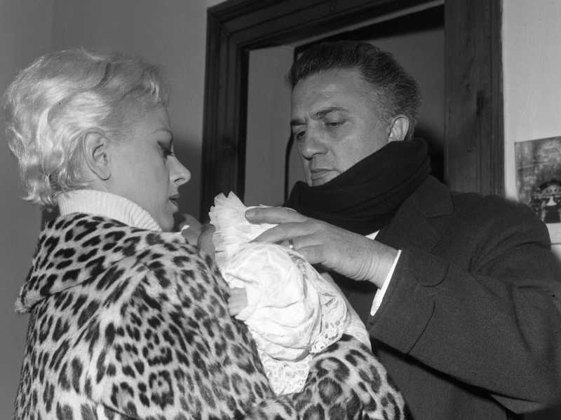 &nbsp;Sandra Milo e Federico Fellini - Ansa