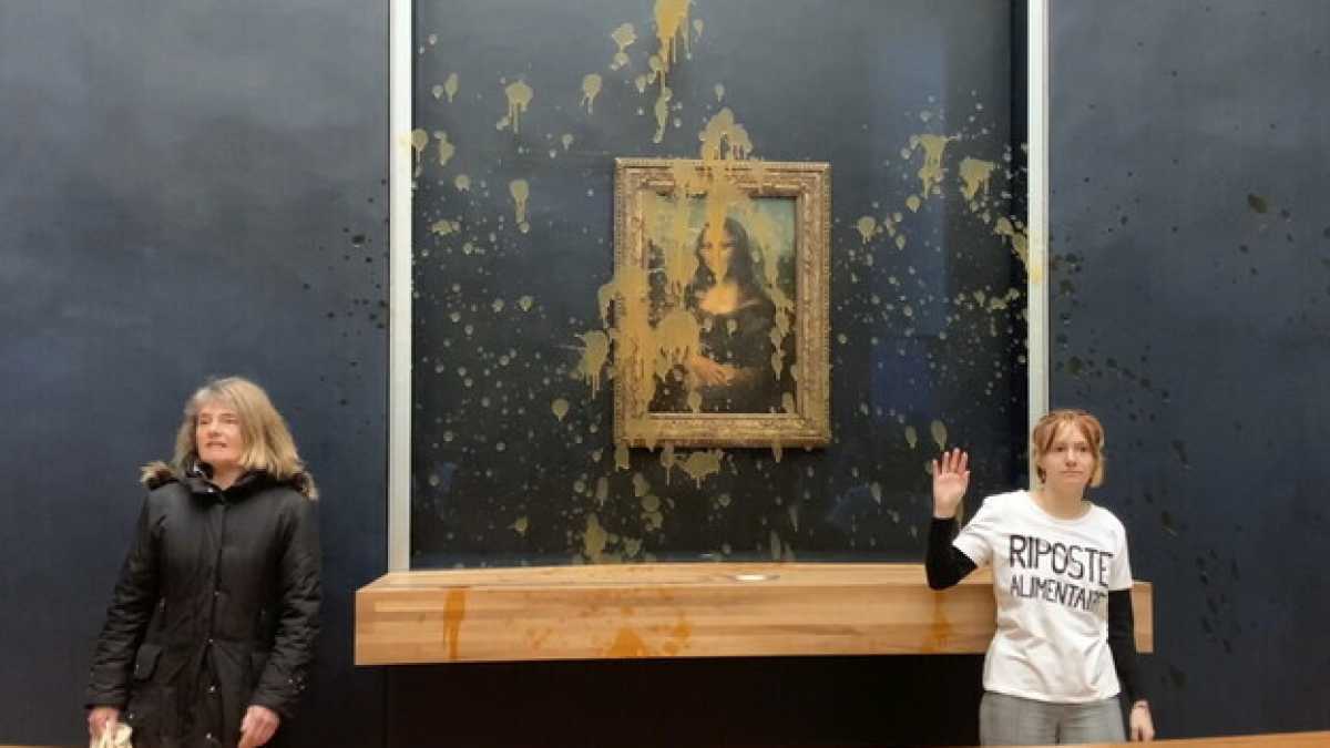 Immagine di Il cortocircuito della zuppa sulla Gioconda: gli ambientalisti si schierano coi trattori (e il gasolio)
