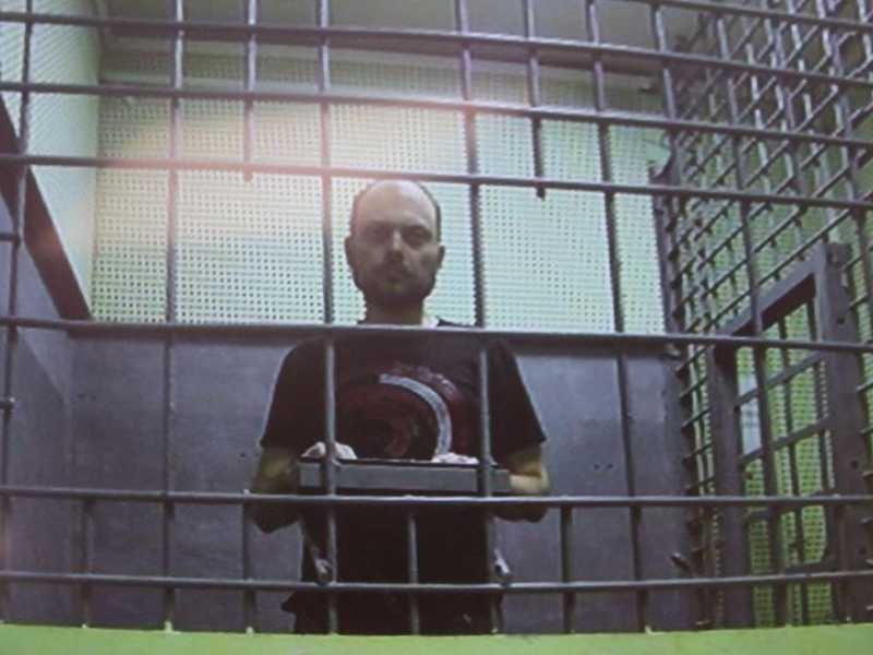 &nbsp;L'oppositore russo Vladimir Kara-Murza, nel carcere di Omsk a settembre 2023 - foto Ansa