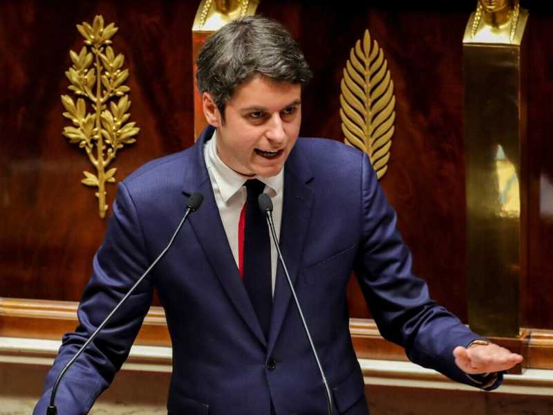  Gabriel Attal davanti all'Assemblea Nazionale - foto Ansa