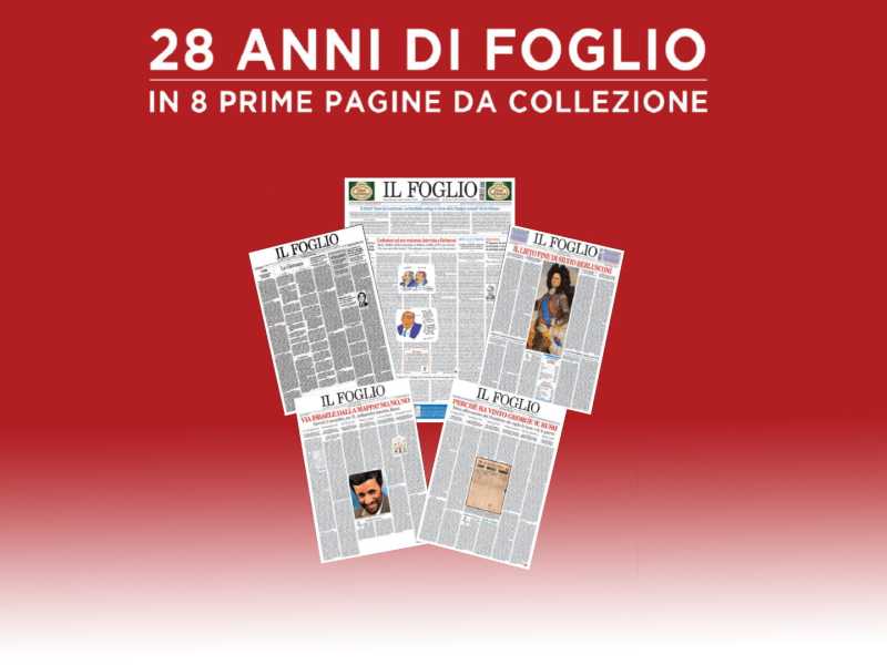 Ventotto anni di Foglio in otto pagine da collezione