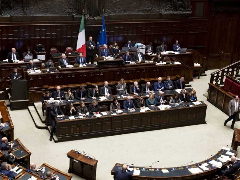  Il governo Meloni alla Camera - foto Ansa