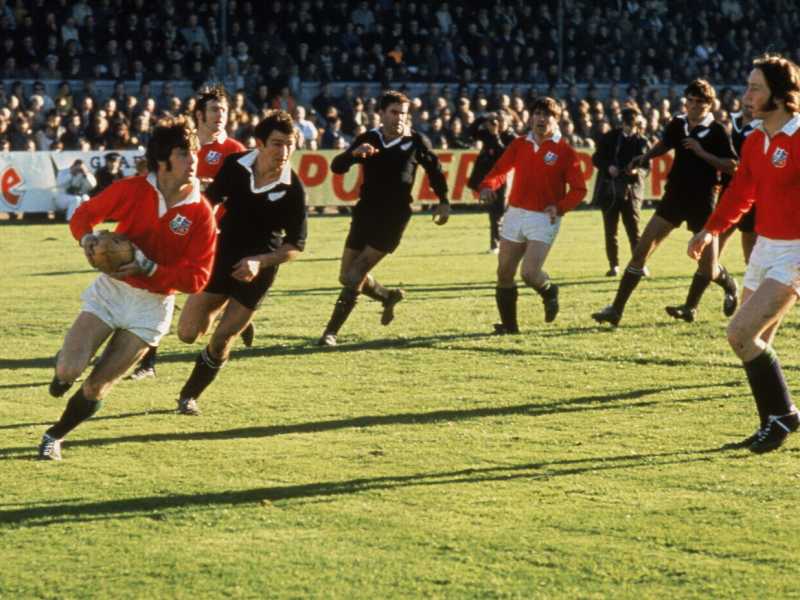 Barry John con la maglia dei British Lions contro gli All Black nel 1971 (foto Getty Images)&nbsp;<br />