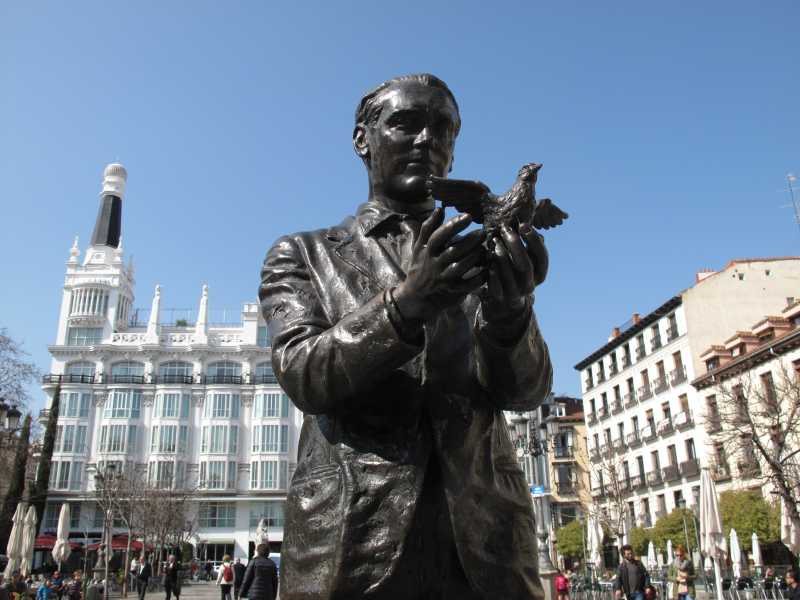 Scultura dedicata a Federico Garc&iacute;a Lorca a Madrid (gettyimages)&nbsp;