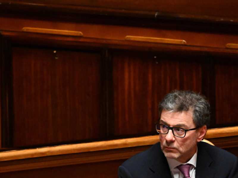 &nbsp;Il ministro dell'Economia Giancarlo Giorgetti - foto Ansa