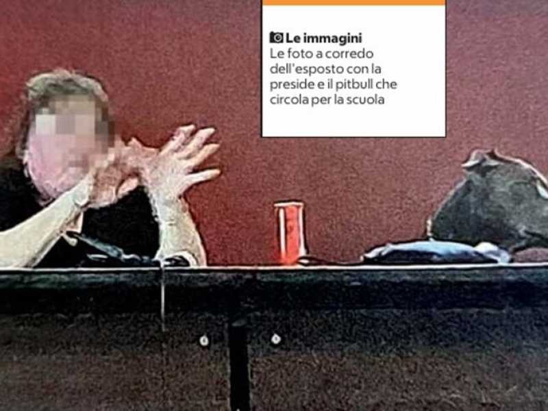 la foto della preside pubblicata sulla "Repubblica" <br />