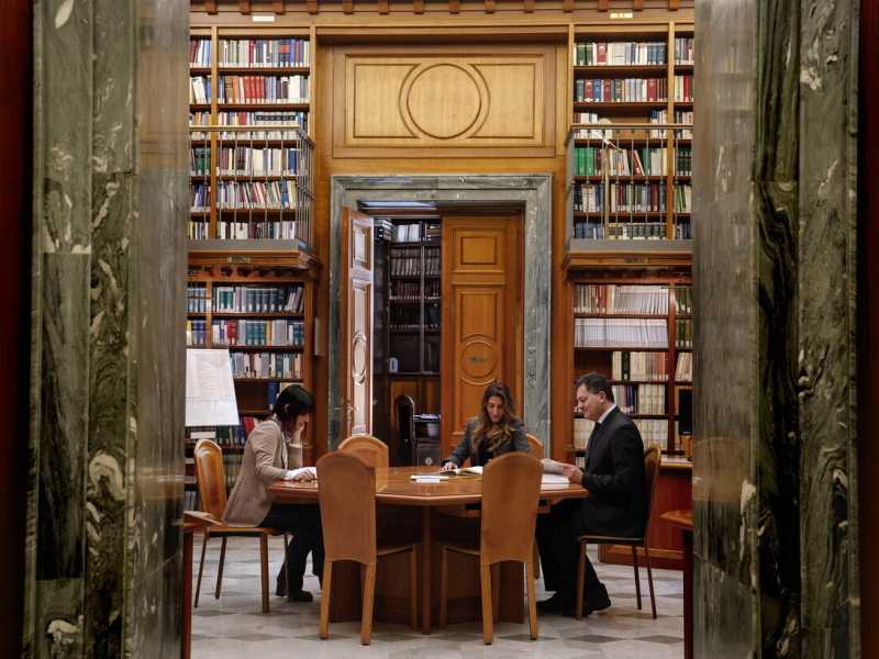 &nbsp;Biblioteca - Foto Ansa