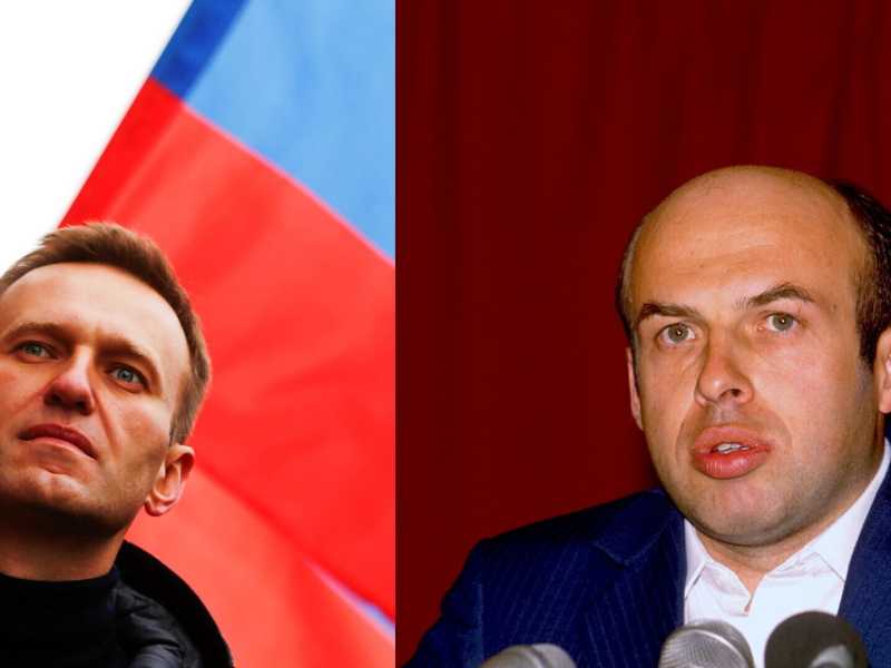 Alexei Navalny e&nbsp;Natan Sharansky&nbsp;