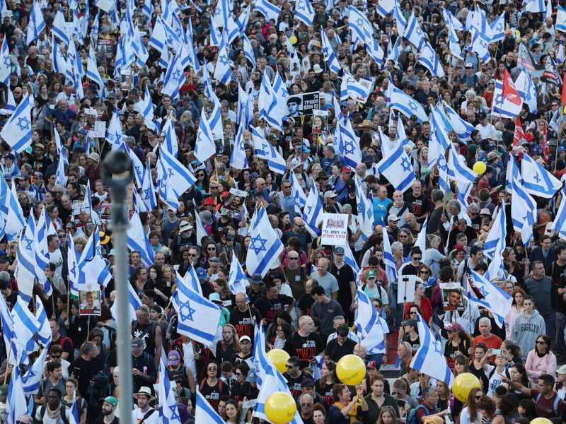  Manifestazione in Israele - foto Ansa