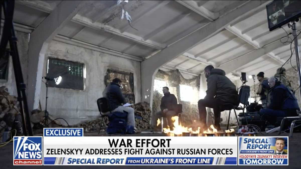 Immagine di L’intervista di Zelensky al fronte