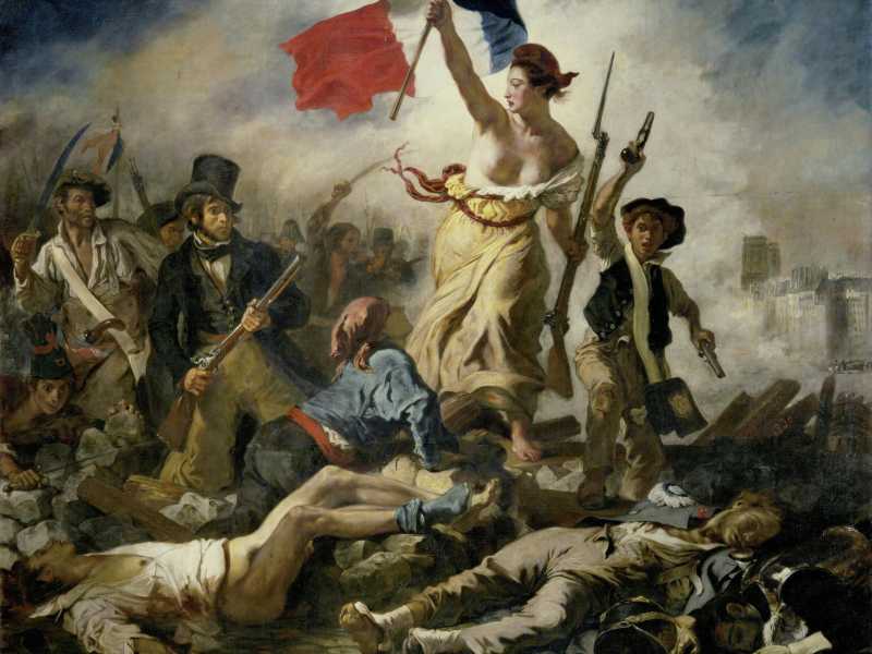 &nbsp;La libert&agrave; che guida il popolo - Eugene Delacroix