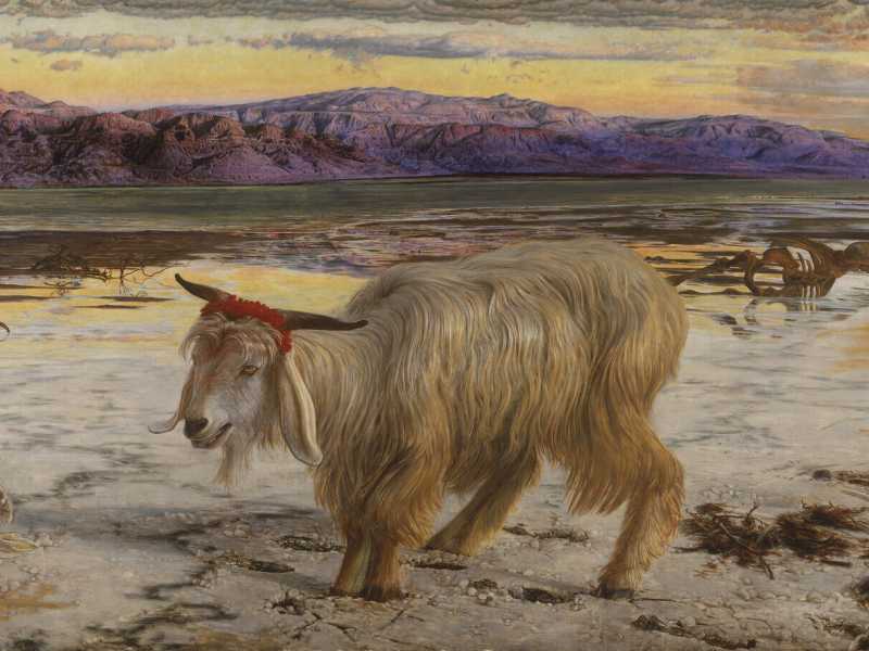 William Holman Hunt - The Scapegoat (Wikimedia)&nbsp;<br />