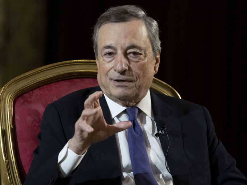 Mario Draghi (foto Ansa)