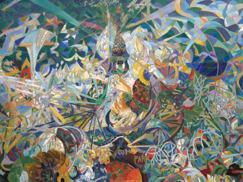 <span class="fn" id="artwork"><bdi><span title="American artist (1877-1946)">Joseph Stella</span>, "Battle of Lights, Coney Island, Mardi Gras" (Wikipedia)</bdi></span>