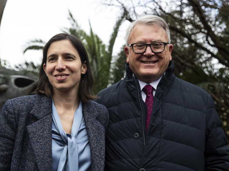 Elly Schlein con&nbsp;Nicolas Schmit (foto Ansa)
