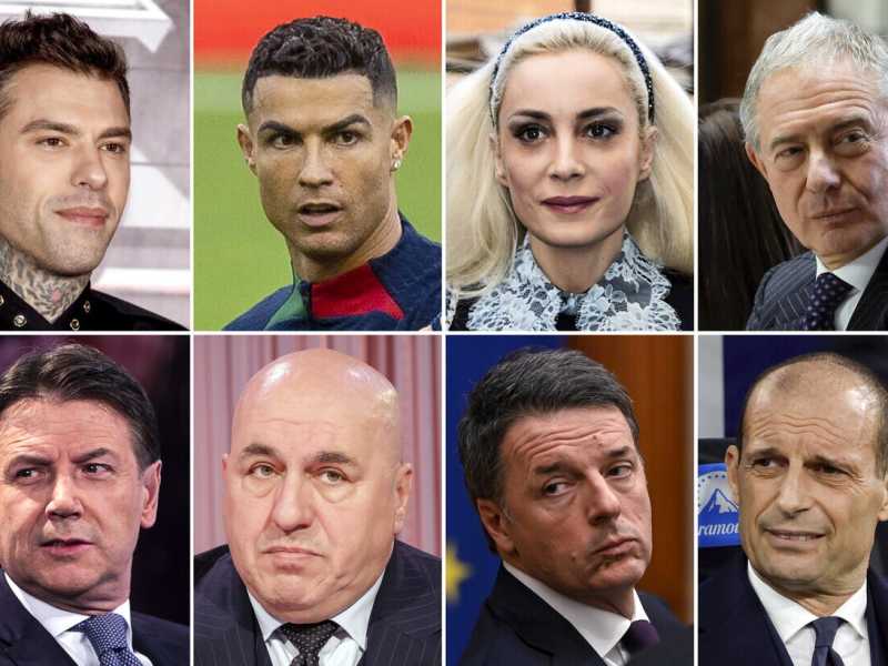  Alcuni dei personaggi pubblici "spiati" nell'ambito dell'inchiesta sul presunto dossieraggio