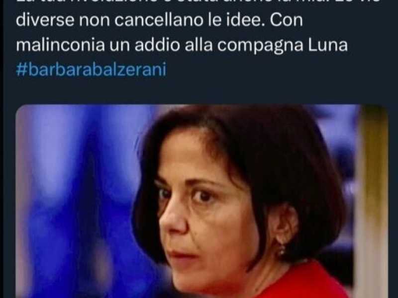 La prof. Di Cesare celebra l'ex brigatista Balzerani e poi rimuove il post: "Stupida per la bufera"